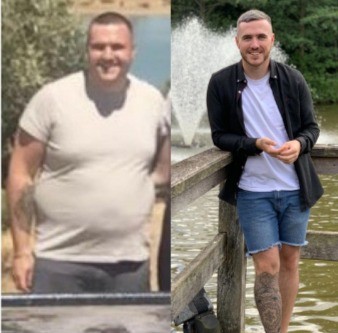 Dave’s before and after transformation photos