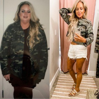 Jenny’s before and after transformation photos