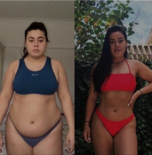Melissa’s before and after transformation photos